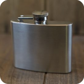 small stainless steel flasks