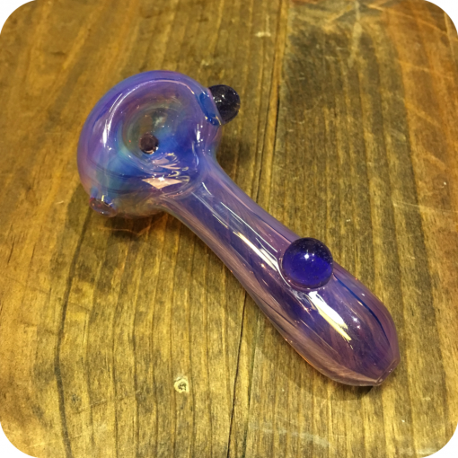 Purple Fumed Glass Pipe