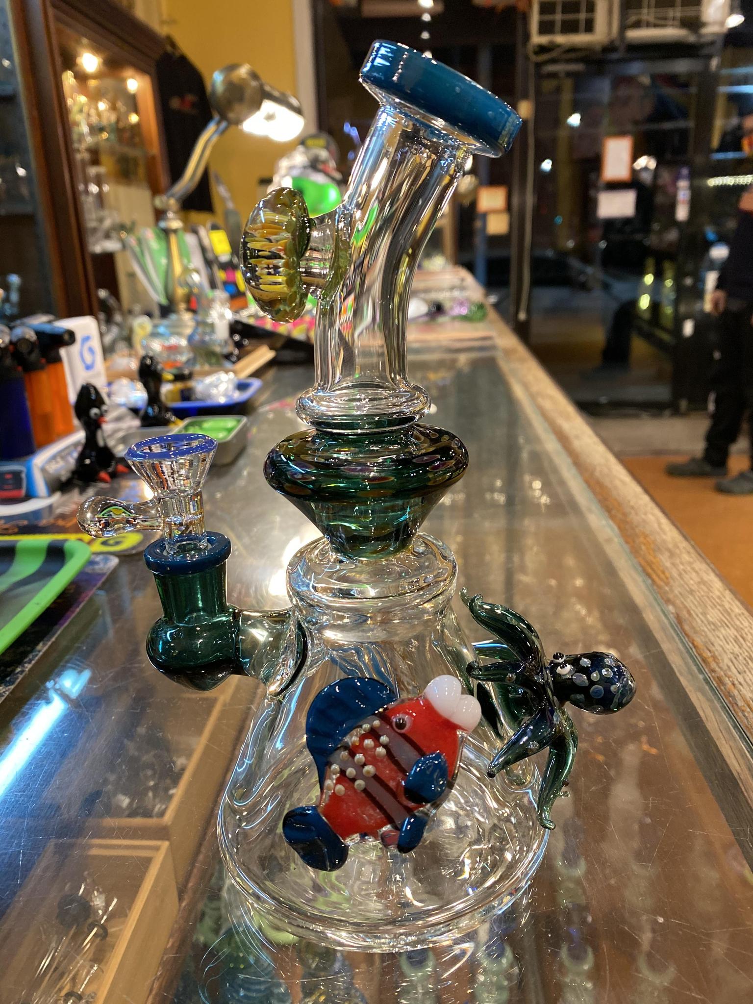 Tattoo Marine Life Water Pipe Sunflower Pipes Brooklyn’s Best Smoke Shop