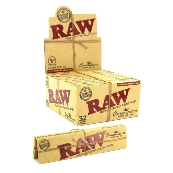 3/4" BRASS PIPE SCREENS 3X RAW CLASSIC KING CONNOISSEUR Rolling Papers & 100+ 