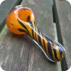 Dichroic blue and orange honeycomb glass pipe