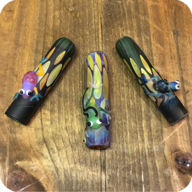 Frosted Reptile Glass Chillum