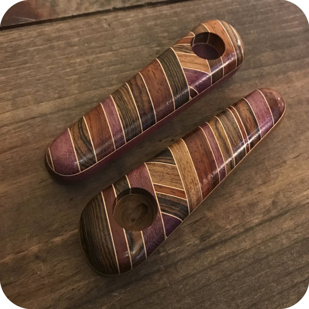 American Made Hand-Carved Wood Pipe - Sunflower Pipes Brooklyn’s Best