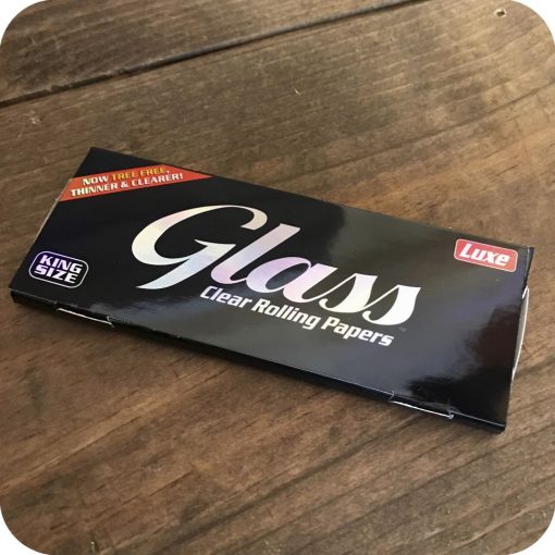 Glass King Size Slim Clear Rolling Papers