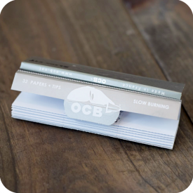 OCB King Size X-pert Slim Fit Rolling Papers Tips Included