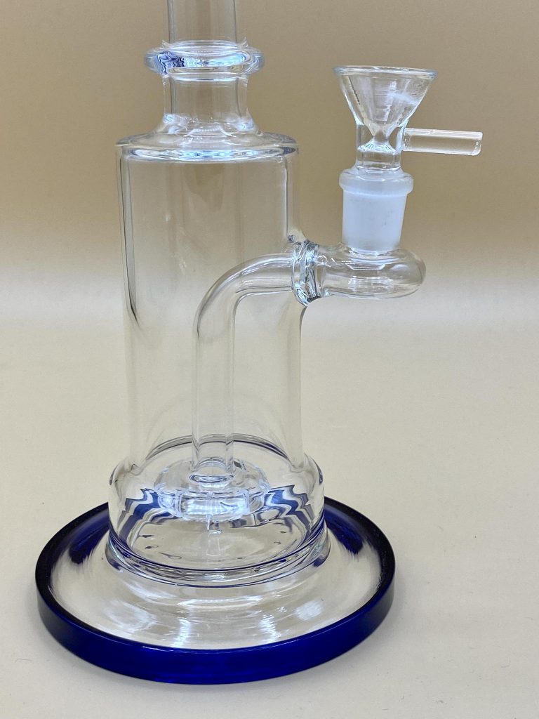 Electric BlueRimmed Water Pipe Sunflower Pipes Brooklyn’s Best Smoke