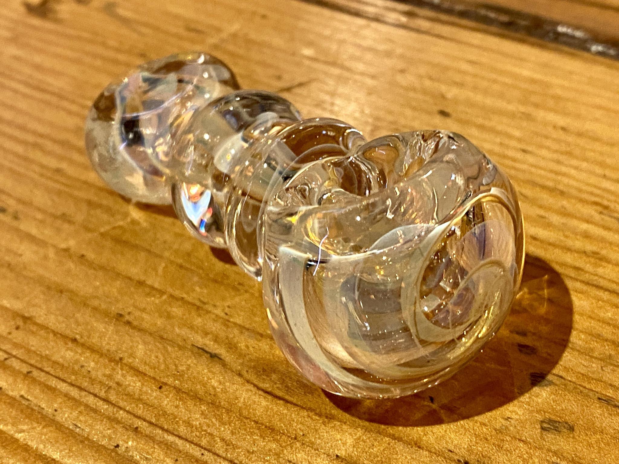 Minty Swirl Glass Spoon Pipe - Sunflower Pipes Brooklyn's Best