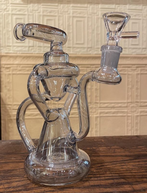 8" MultiChamber Water Pipe Light Blue Sunflower Pipes Brooklyn’s