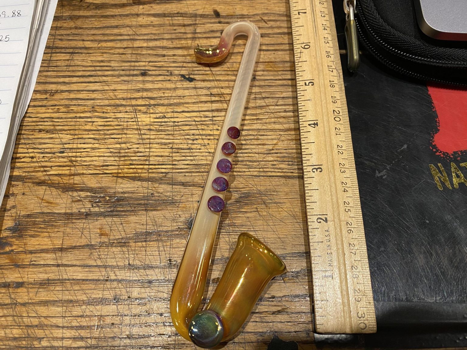 American Glass Saxophone Pipe Sunflower Pipes Brooklyn’s Best Smoke Shop